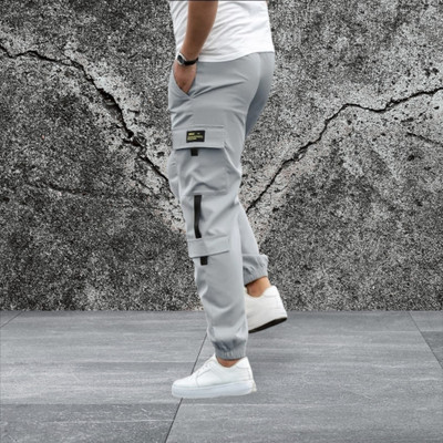 THE SARTHI FASHION WORLD Solid Men Grey Track Pants