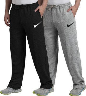 West Gate Clothing Printed Men Black, Grey Track Pants
