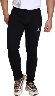 James Hamilton Solid Men Black Track Pants