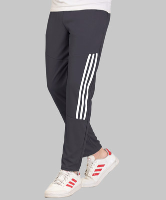 ICEPERA Striped Men Grey Track Pants