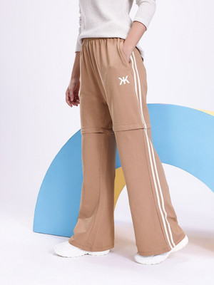 Kook N Keech Striped Women Brown Track Pants
