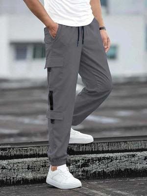 AXAY FASHION Solid Men Grey Track Pants