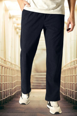 Kesaria Fab Solid Men Dark Blue Track Pants