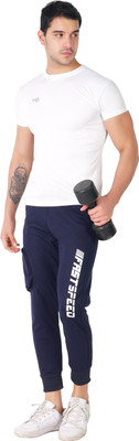 Gazzet 4G Colorblock Men Blue Track Pants