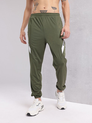 HRX by Hrithik Roshan Solid Men Green Track Pants