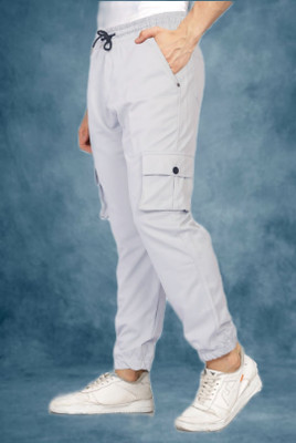 HONEST ENTERPRISEE Solid Men Grey Track Pants