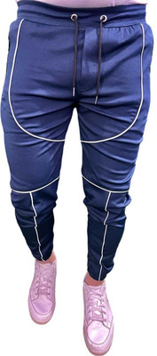 Arsh enterprises Self Design Men Blue Track Pants