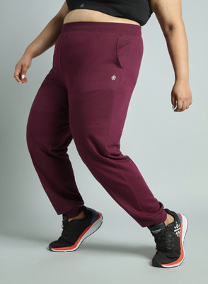 Cult Solid Women Maroon Track Pants