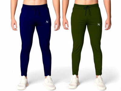 LOTEX Solid Men Blue, Green Track Pants