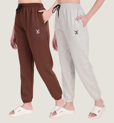 SEAPRINT Solid Women Beige, Dark Blue Track Pants