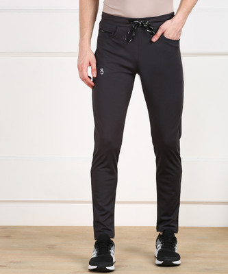 Moda Rapido Solid Men Black Track Pants