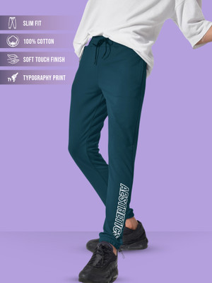 MANIAC Printed Men Blue Track Pants