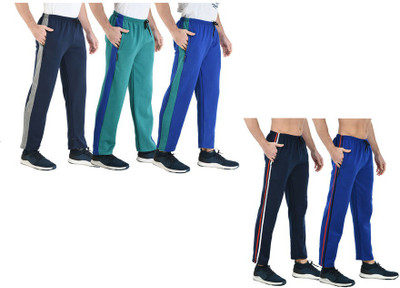 IndiWeaves Solid Men Multicolor Track Pants