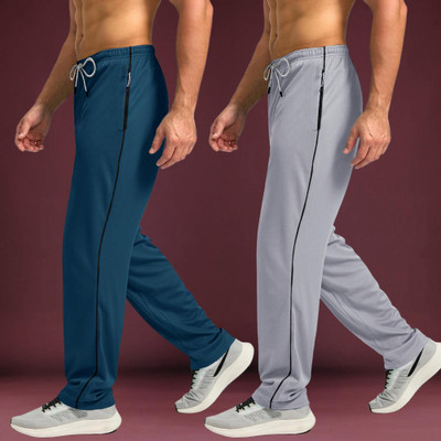 Tee Projekt Solid Men Blue, Grey Track Pants
