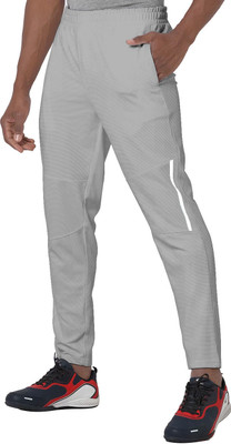 Valley Self Design Men Grey Track Pants