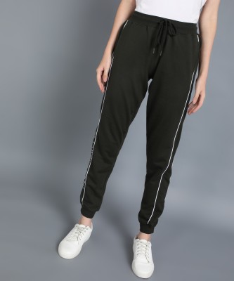 METRONAUT Solid Women Dark Green Track Pants