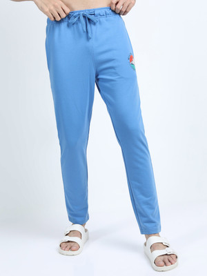 HIGHLANDER Printed Men Blue Track Pants