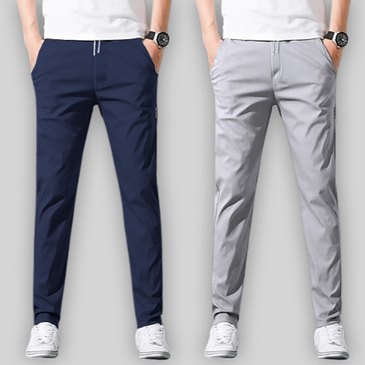 Joggers Park Solid Men Multicolor Track Pants
