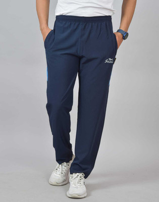 Striters Solid Men Blue Track Pants