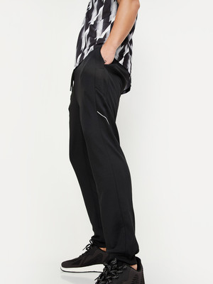 MAX Solid Men Black Track Pants