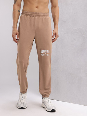 HRX by Hrithik Roshan Solid Men Brown Track Pants