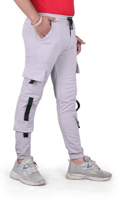 kvm digital Solid Men Grey Track Pants