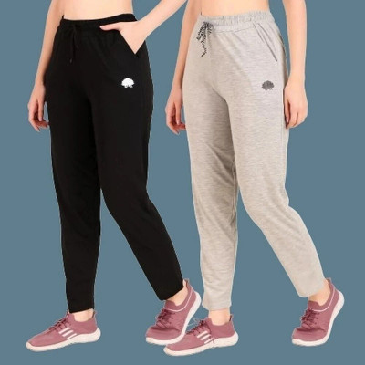 GAA Solid Women Black, Grey Track Pants