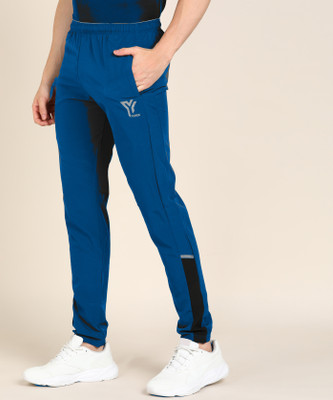 YUNEK Solid Men Blue Track Pants