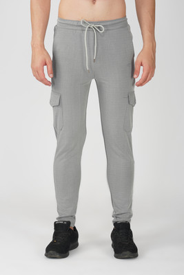 MEGHA Solid Men Grey Track Pants