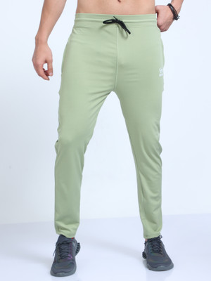U&K Fashions Solid Men Light Green Track Pants