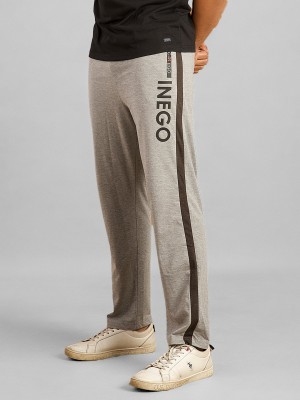 INEGO Solid Men Grey Track Pants