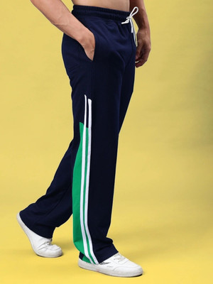 WEARDUDS Self Design Men Blue, Green Track Pants
