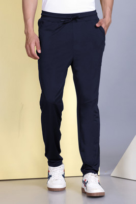 Mountain Colours Solid Men Dark Blue Track Pants
