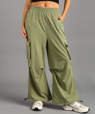 HRX by Hrithik Roshan Solid Women Green Track Pants