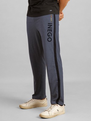 INEGO Solid Men Dark Blue Track Pants