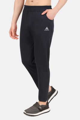 zazbi Solid Men Blue Track Pants