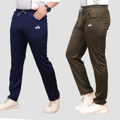 pelton Printed Men Blue, Green Track Pants