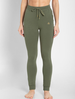 JOCKEY Solid Women Green Track Pants