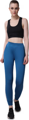 Monstabolic Solid Women Blue Track Pants