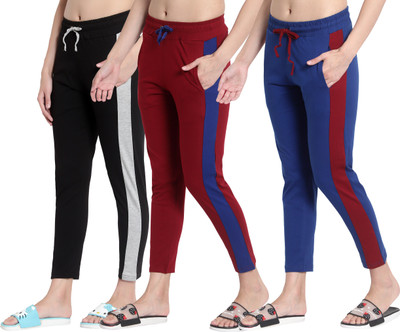 Ayvina Self Design Women Multicolor Track Pants