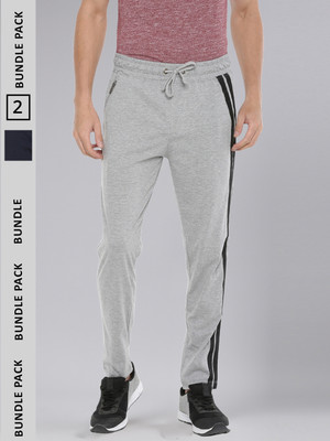 Force NXT Solid Men Grey Track Pants