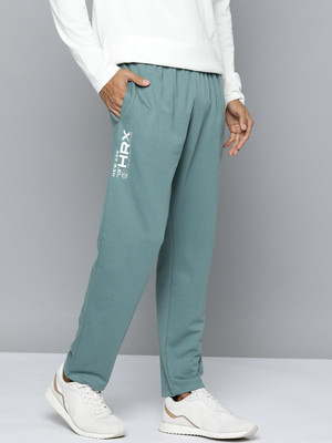 HRX by Hrithik Roshan Solid Men Green Track Pants