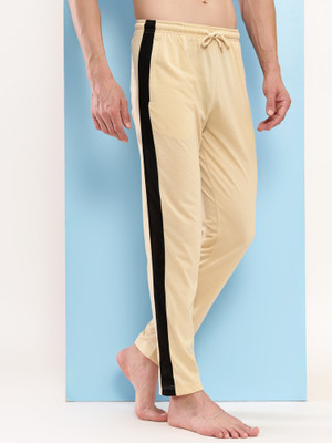 TT Solid Men Beige Track Pants