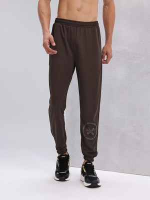 HRX by Hrithik Roshan Solid Men Brown Track Pants
