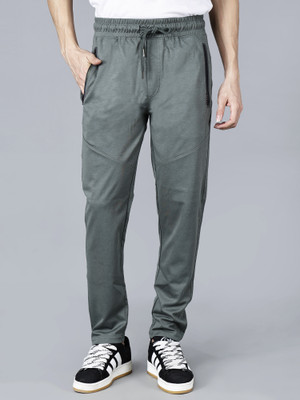 Fort Collins Solid Men Green Track Pants