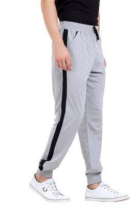 MANIAC Colorblock Men Black, Grey Track Pants