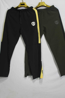 The Dream Styles Solid, Striped Men Black, Green Track Pants