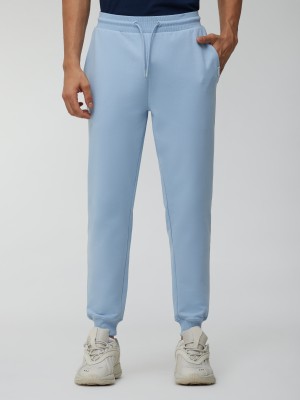 XYXX Regular Fit Ascent Cotton Rich Solid Men Light Blue Track Pants