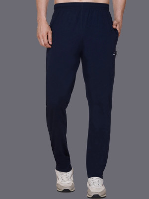 Zeffit Solid Men Blue Track Pants