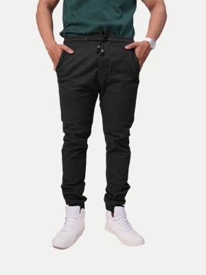 radprix Solid Men Black Track Pants